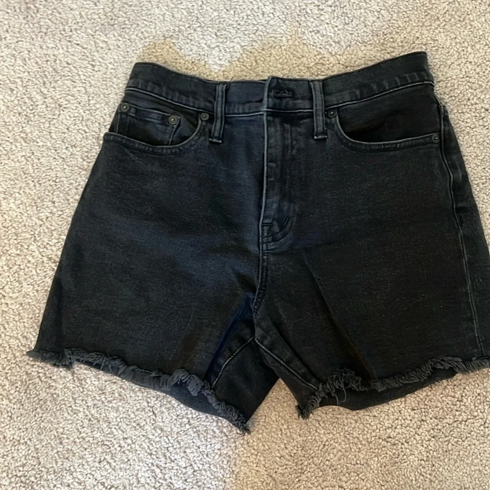 High waisted madewell denim shorts